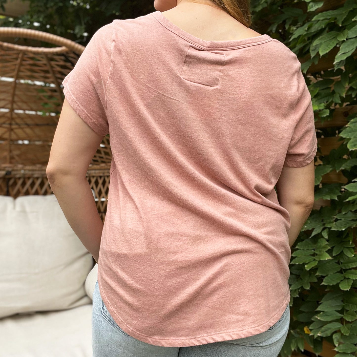 Self Care Cat | Dusty Pink Tee | 2X