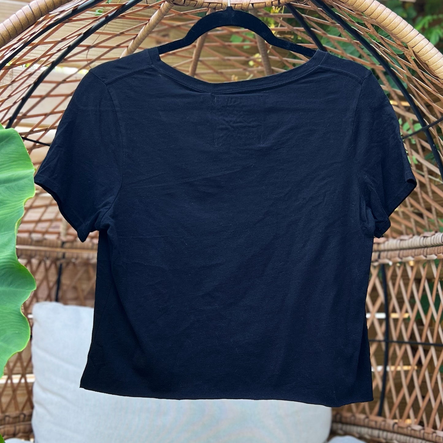 Grow & Evolve | Black Crop Top | Small