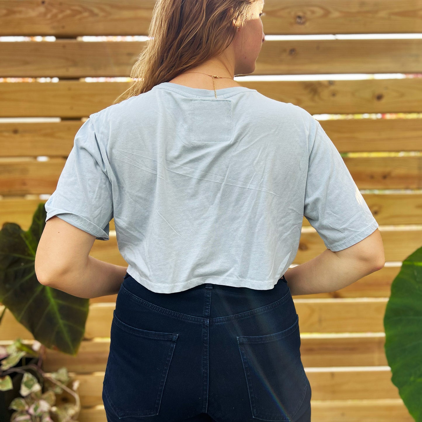 Brave & Kind | Blue Crop Top | Large