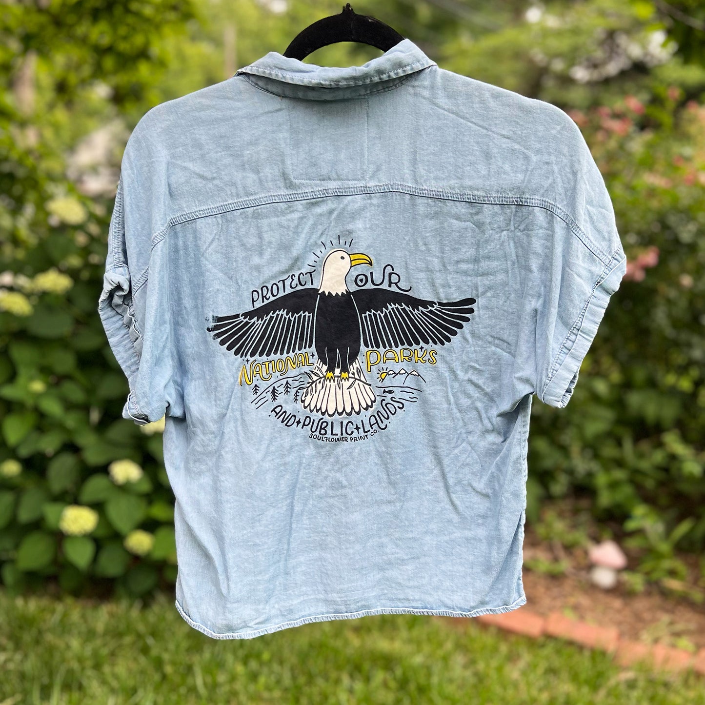 National Parks | Blue Button Up | Small