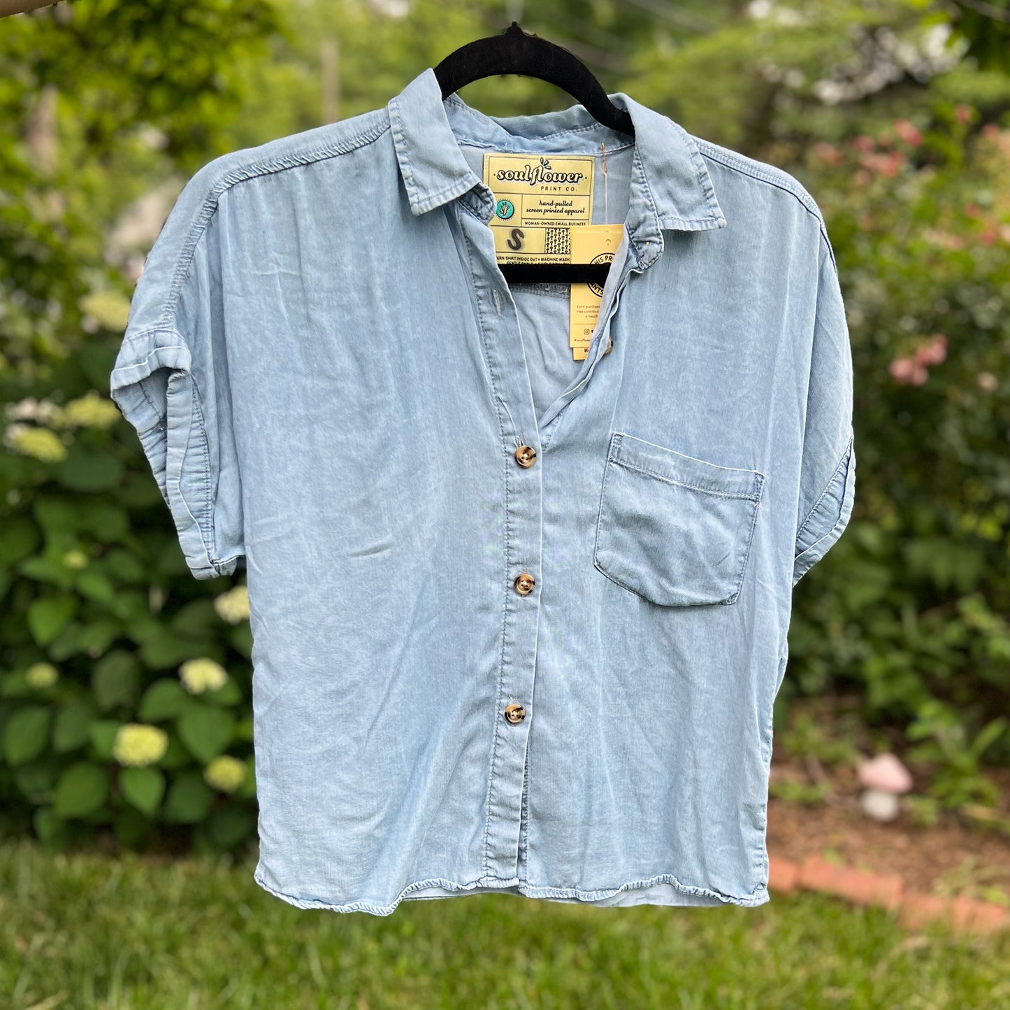 National Parks | Blue Button Up | Small