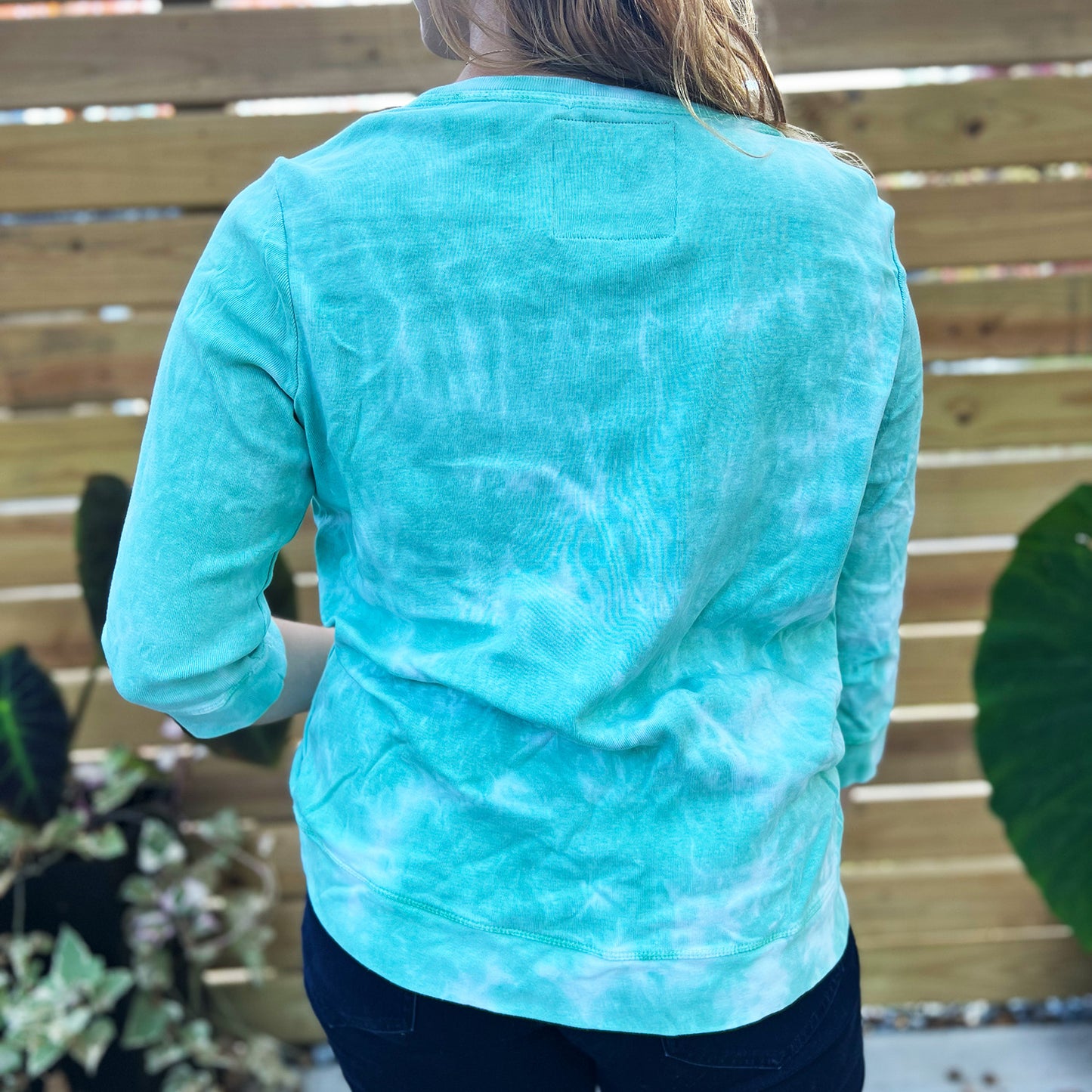 Protect Mother Nature | Green Tiedye 3/4 Sleeve | Medium