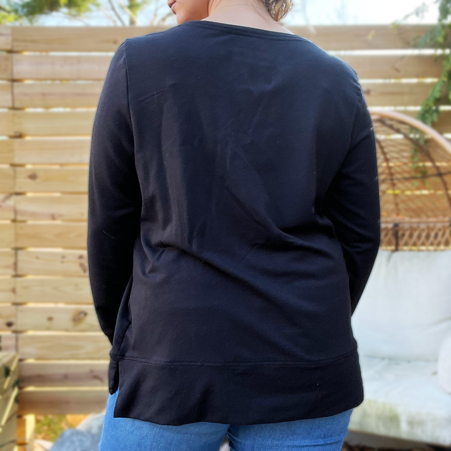 Grow & Evolve | Black Sweater | Large