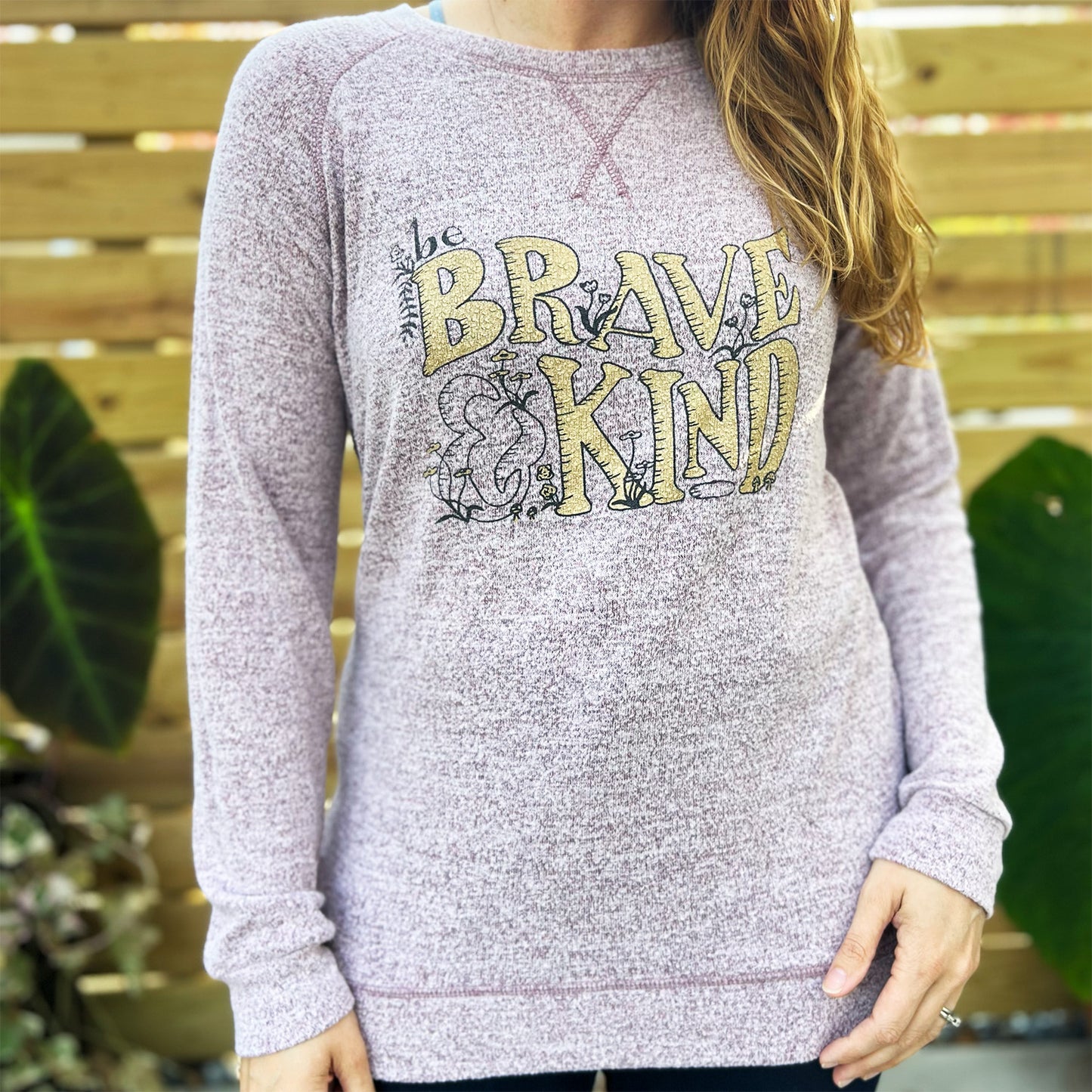 Brave & Kind | Light Purple Long Sleeve | Medium