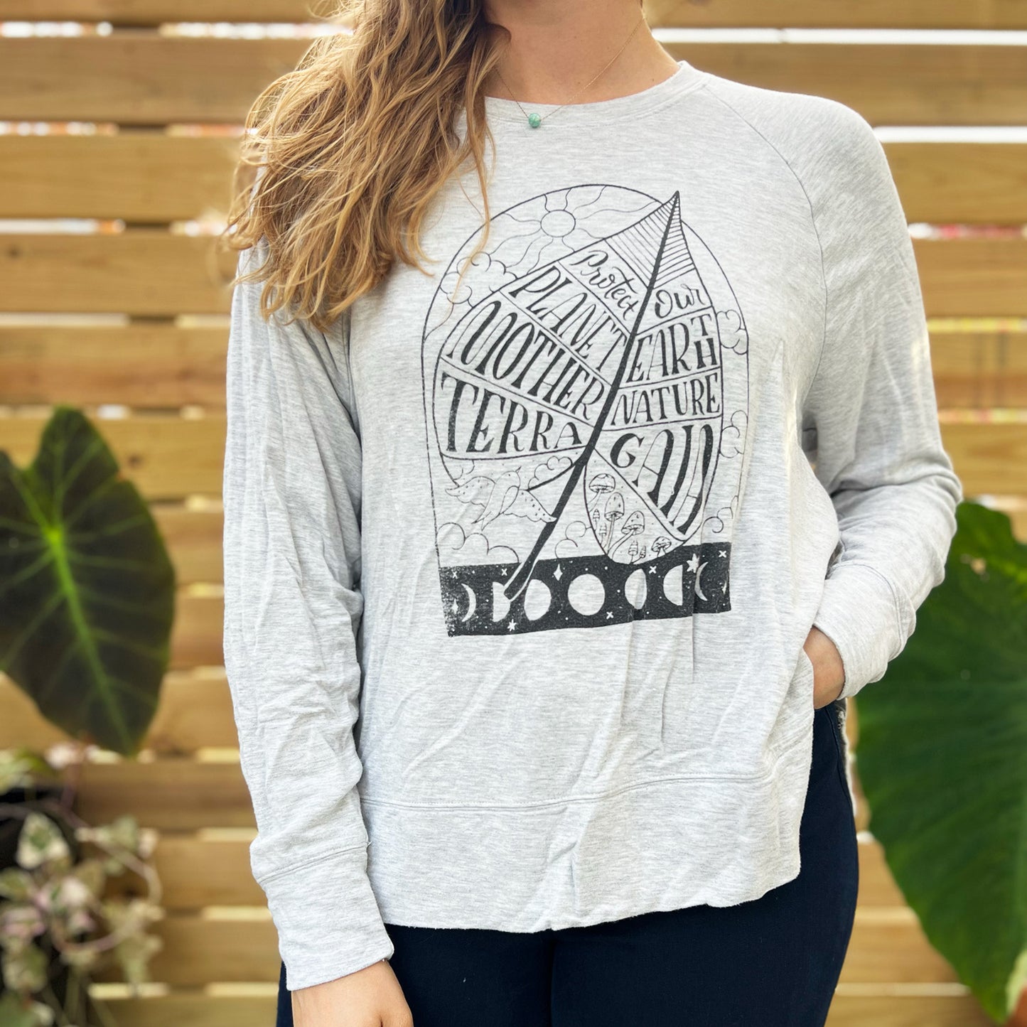 Protect Mother Nature | Light Gray Long Sleeve | Medium