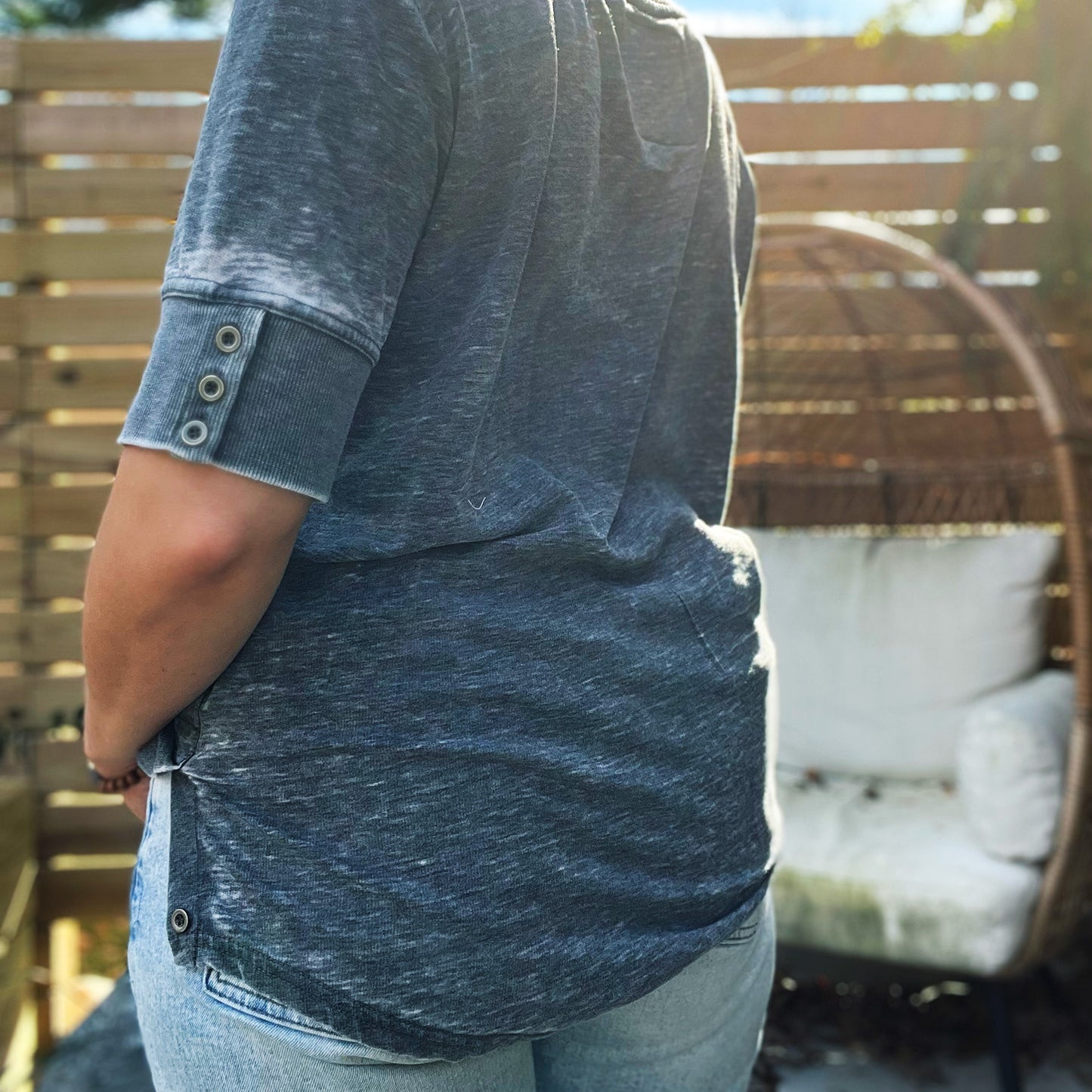 Protect Mother Nature | Gray Distressed Tee | Large