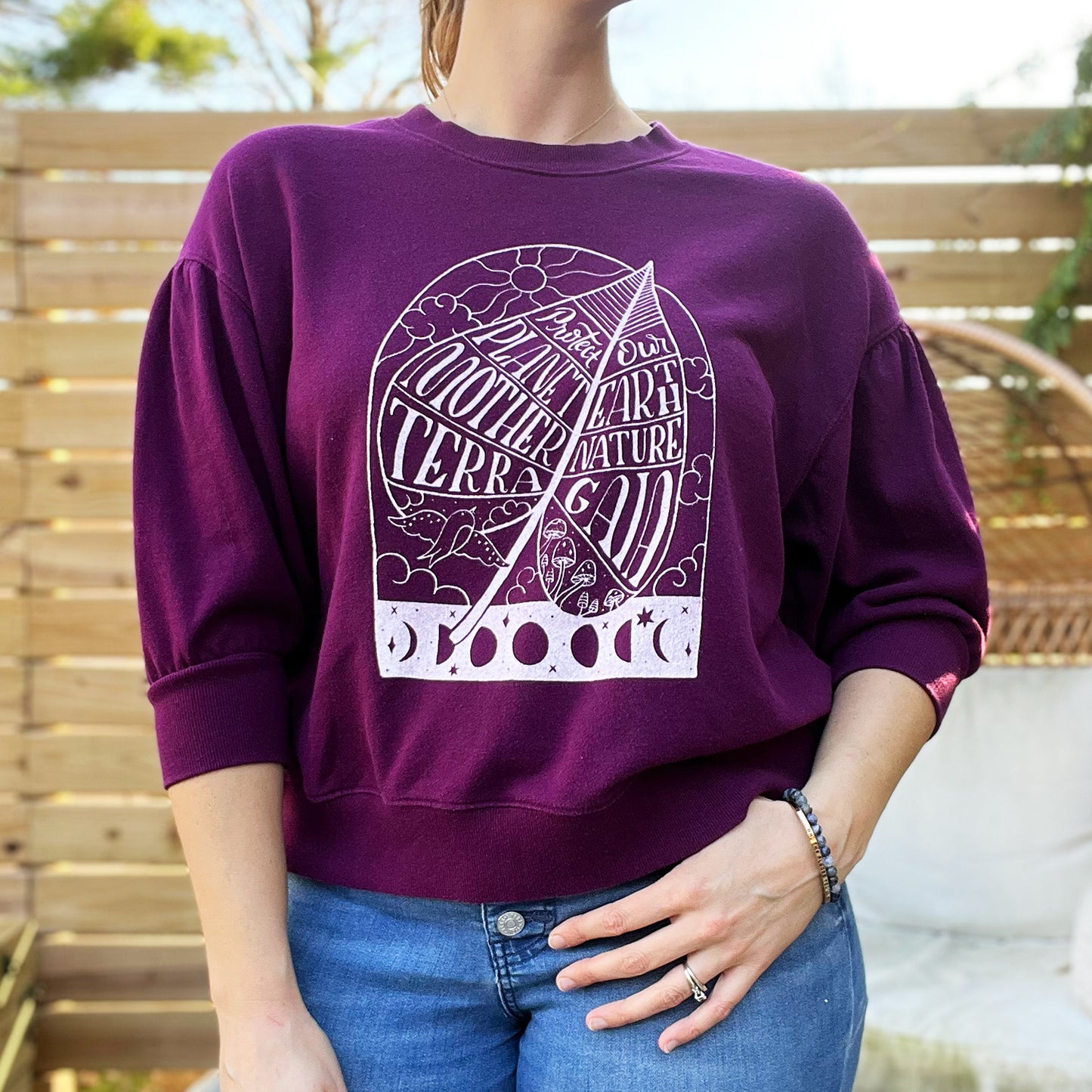 Protect Mother Nature | Jewel Purple Sweater | XL