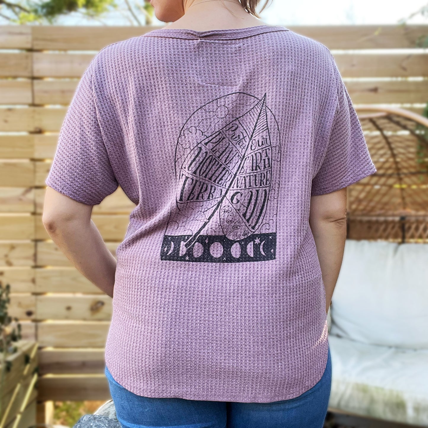 Protect Mother Nature | Purple Button Up Short Sleeve | X-Large