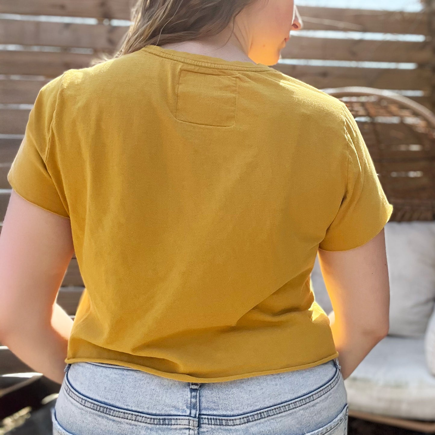 Shop Local | Mustard Crop Top | Large