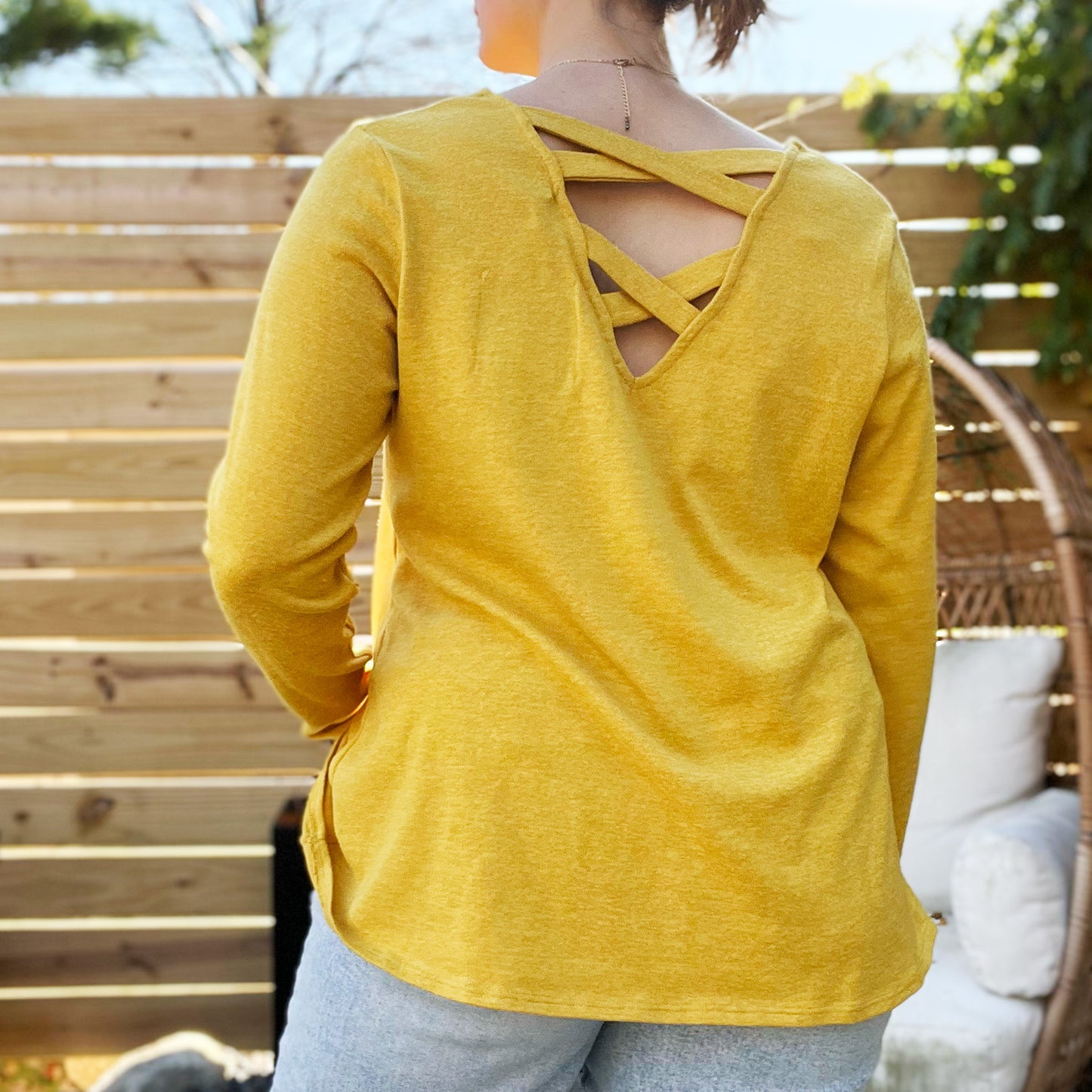 Take Up Space | Mustard Long Sleeve | Large