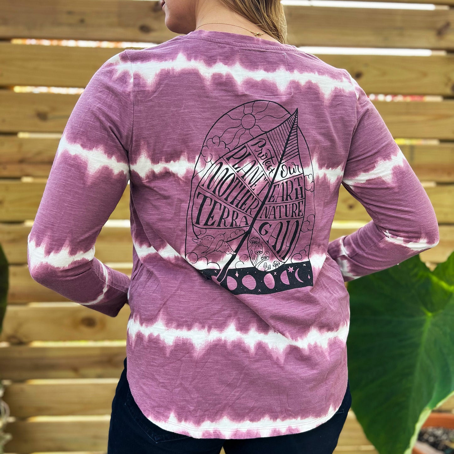Protect Mother Nature | Purple Tiedye Long Sleeve | Medium