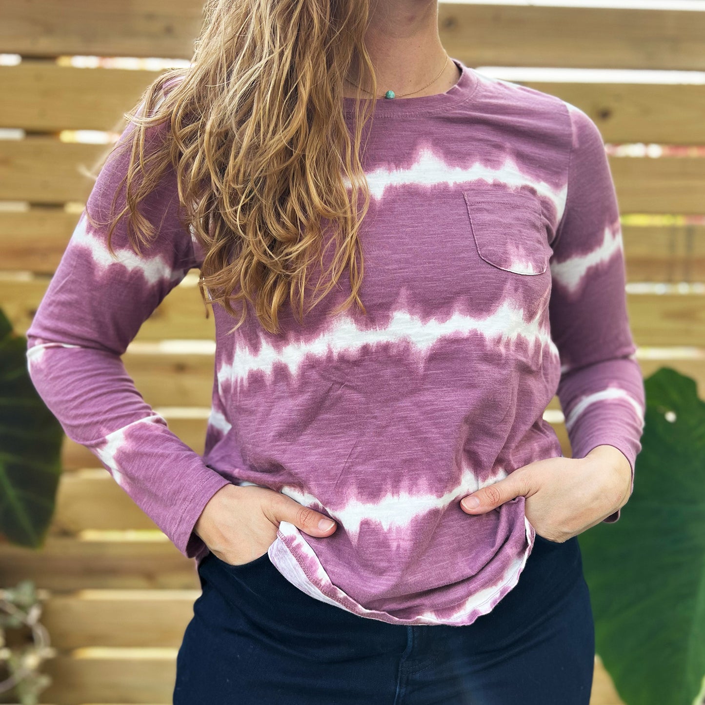 Protect Mother Nature | Purple Tiedye Long Sleeve | Medium