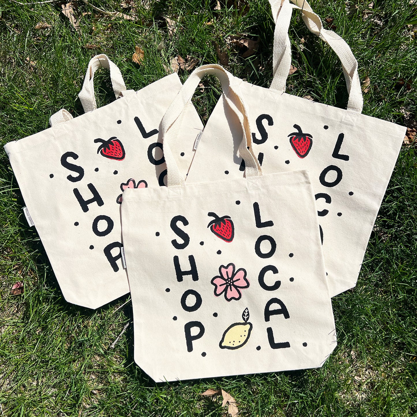 Shop Local | Cream Tote Bag