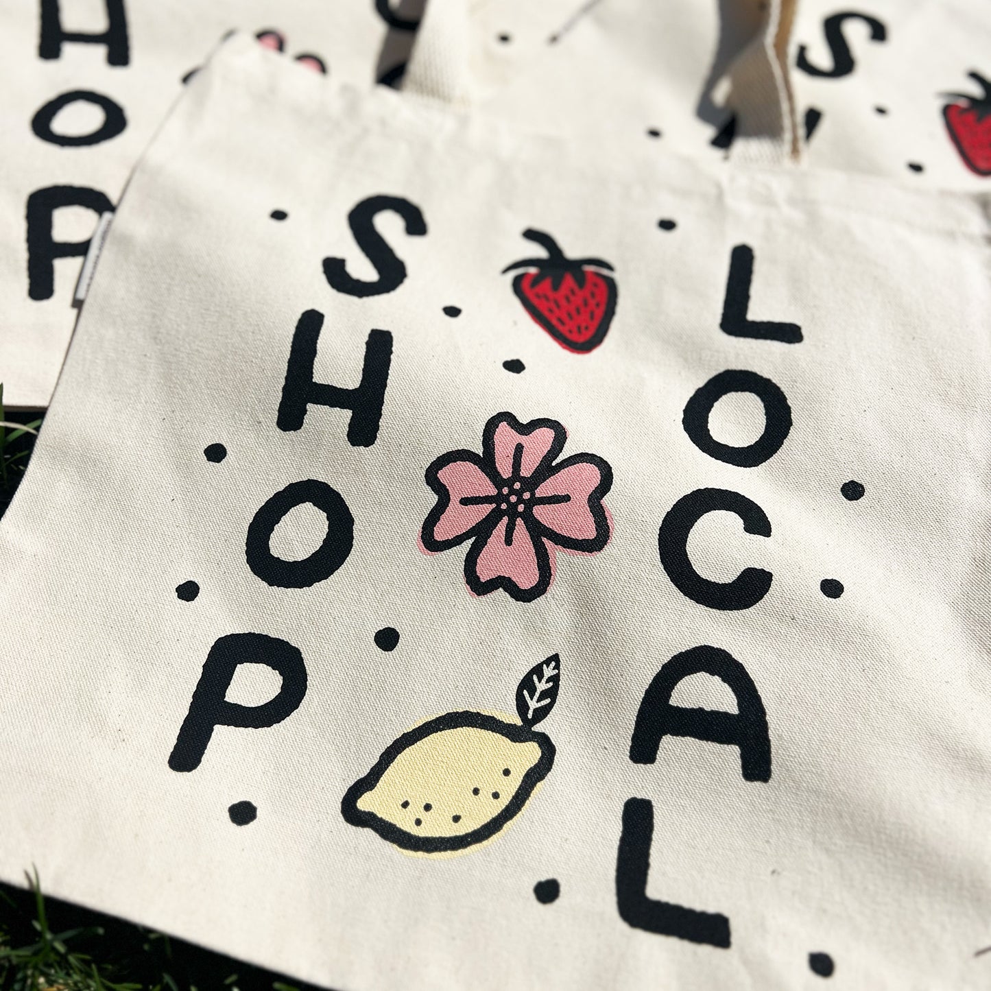 Shop Local | Cream Tote Bag