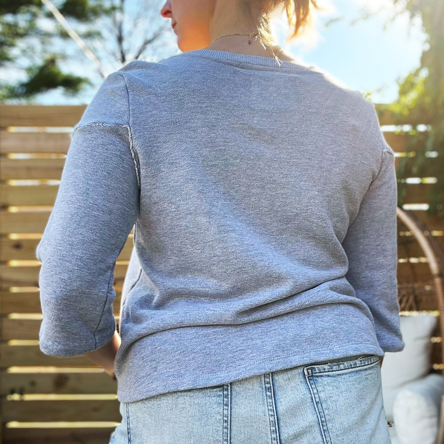 Take Up Space | Gray 3/4 Sleeve | Large