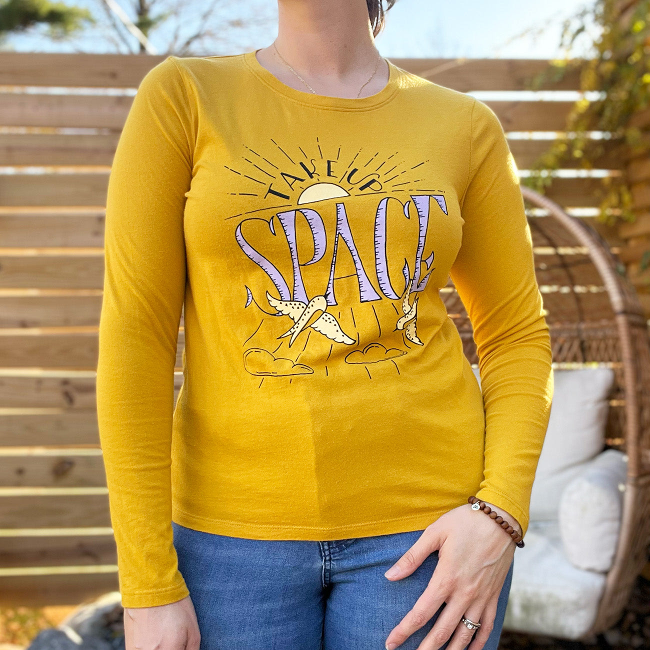 Take Up Space | Mustard Long Sleeve | Medium