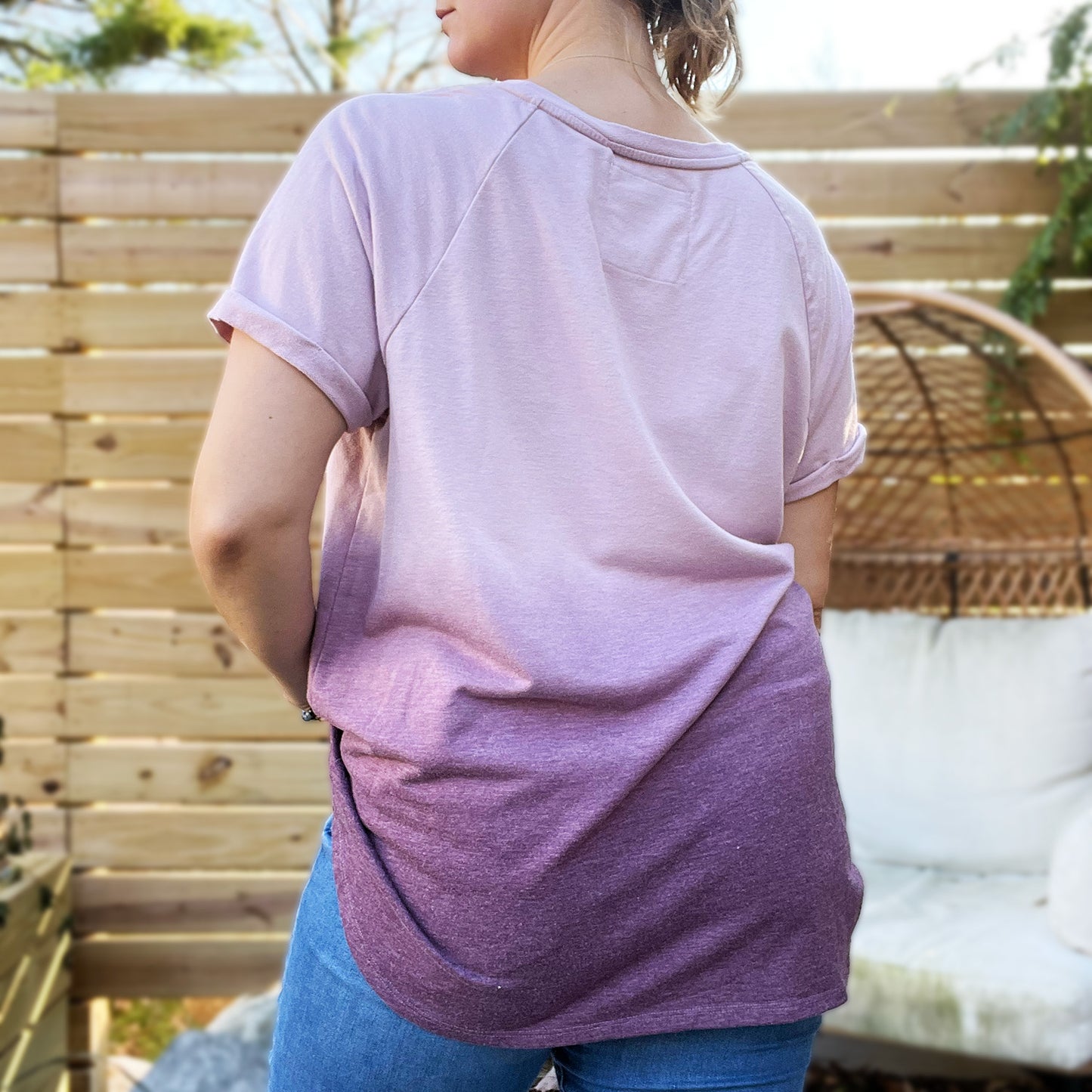 Take Up Space | Purple Ombre Tee | XL
