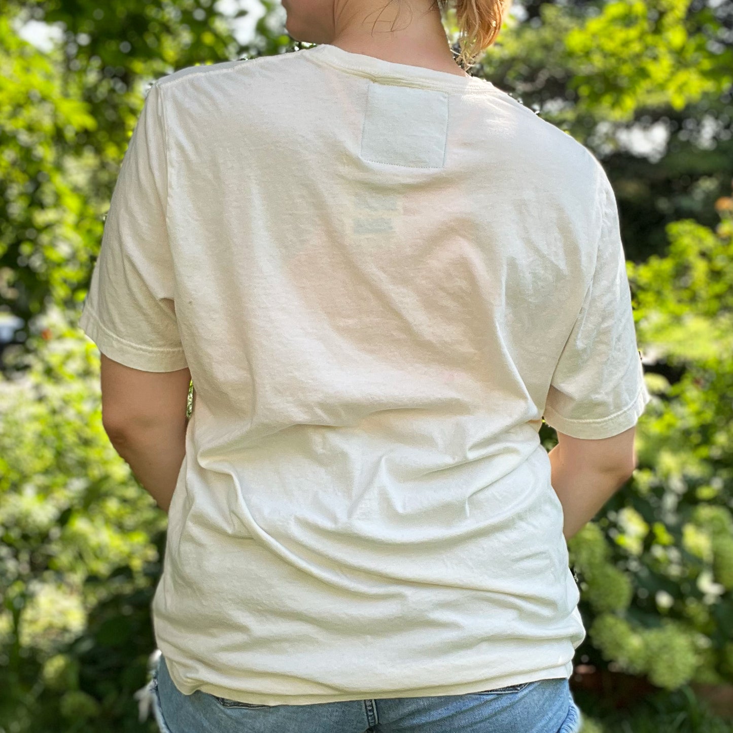 One Day at a Time | July Birth Flower | Cream Tee | XL