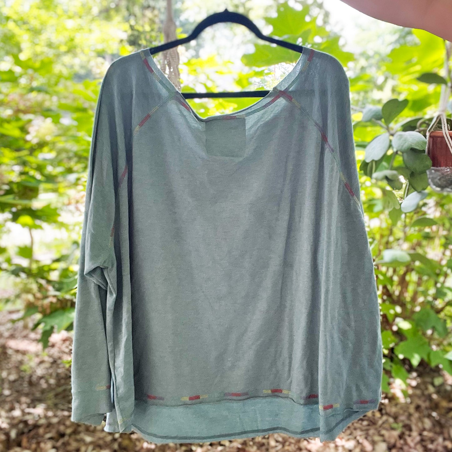 Stronger Together | June Birth Flower | Blue Long Sleeve Shirt | 3X