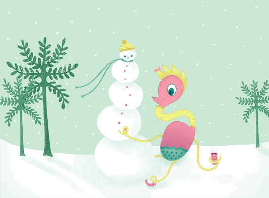 Lucy Builds a Snowman