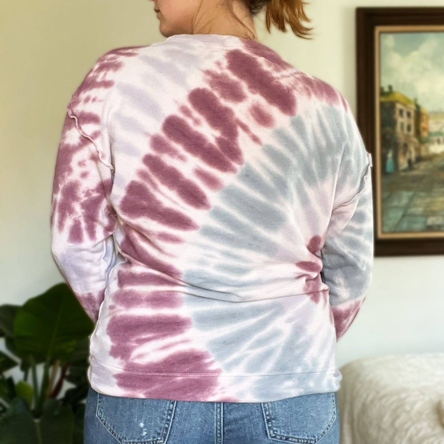 Wild & Free | Purple / Blue Tiedye Sweatshirt | Medium