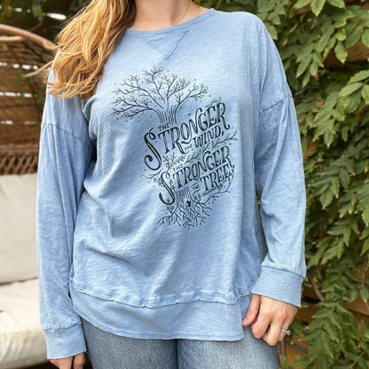 Strong Tree | Blue Long Sleeve | XL