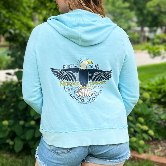 National Parks | Blue Zip Up Jacket | Large