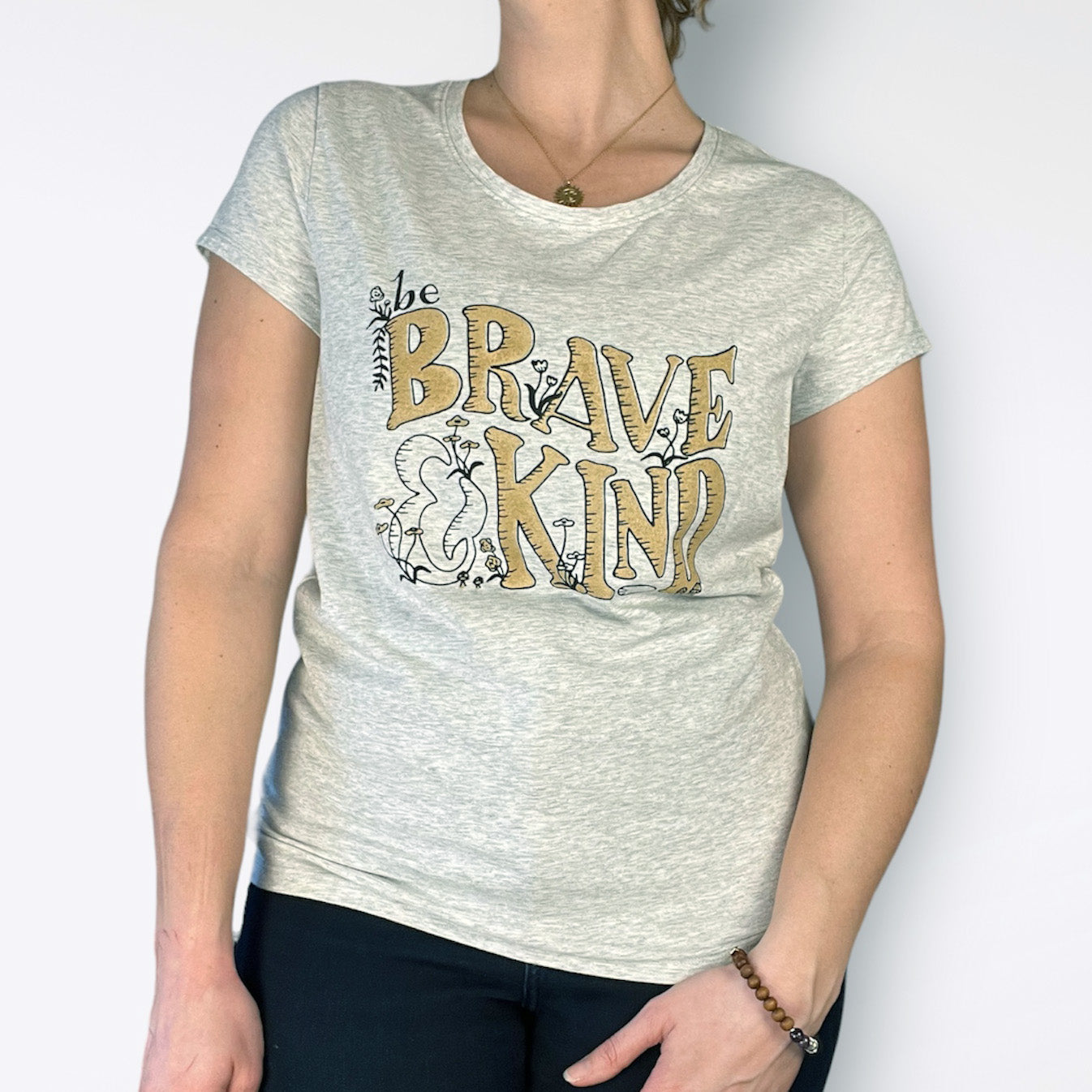 Brave & Kind | Heather Gray Tee | 2X