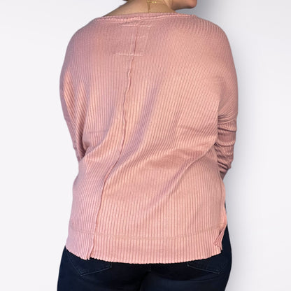 Brave & Kind | Pink Long Sleeve | Small