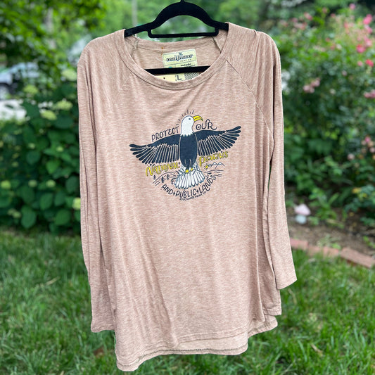 National Parks | Heather Brown Long Sleeve | XL