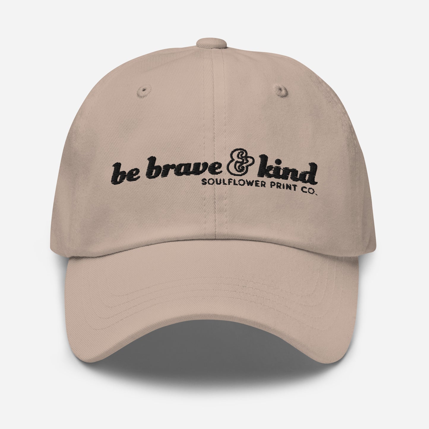 Dad Hat | Brave & Kind | Black Embroidery