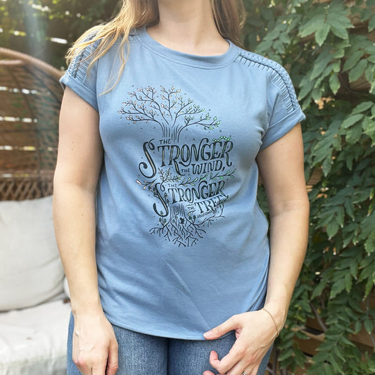 Strong Tree | Blue Tee | Medium