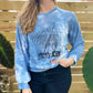 Protect Mother Nature | Blue Tiedye Sweater | Large