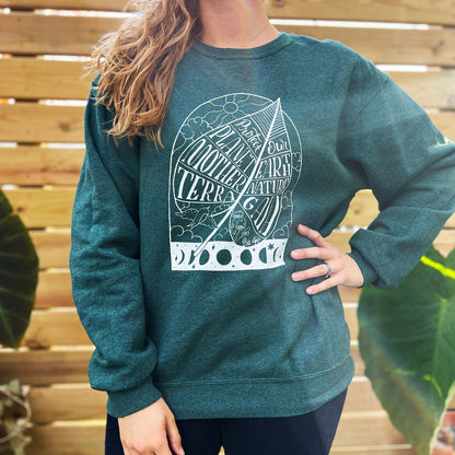 Protect Mother Nature | Dark Green Sweater | Large.