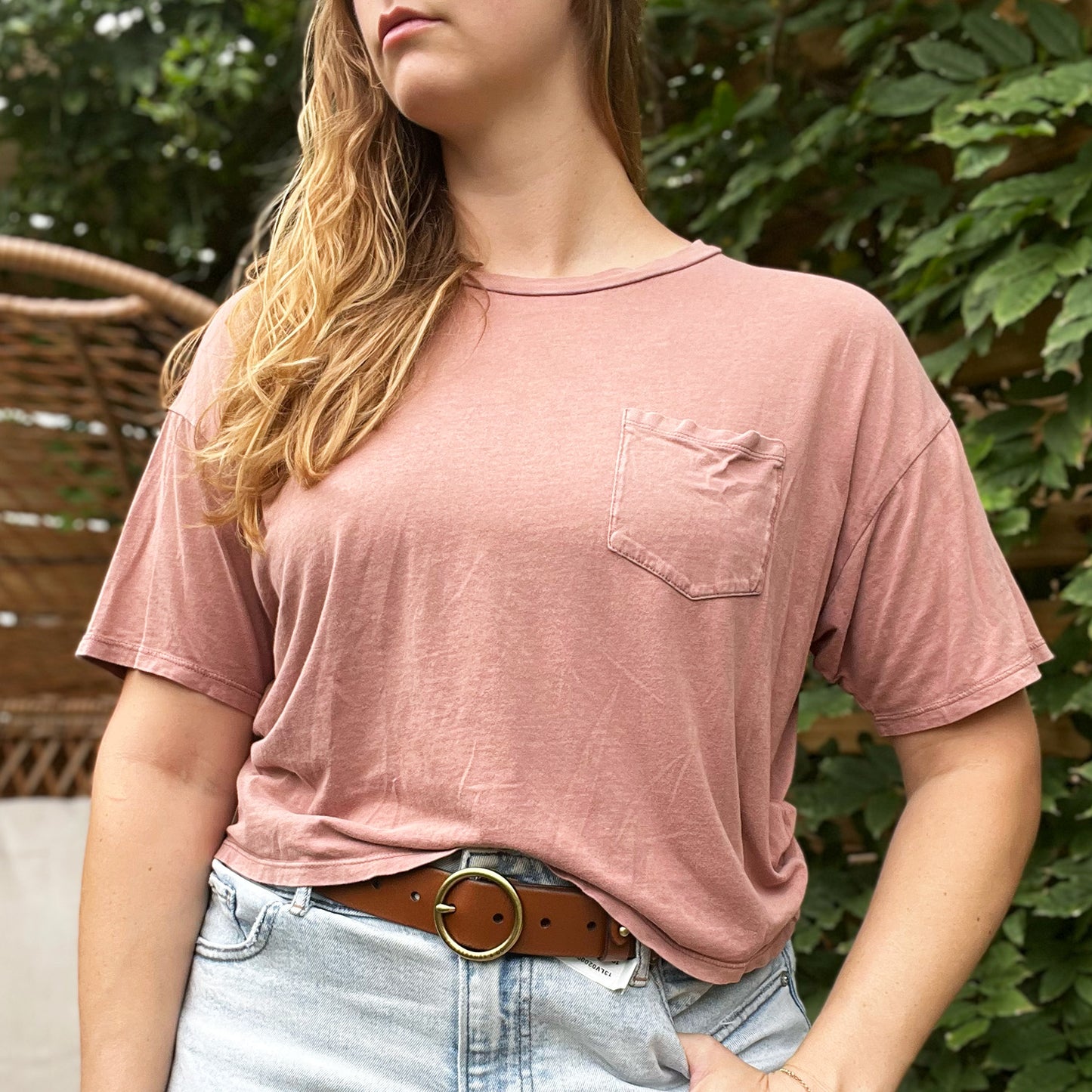 Self Care Cat | Dusty Pink Crop Top | Small