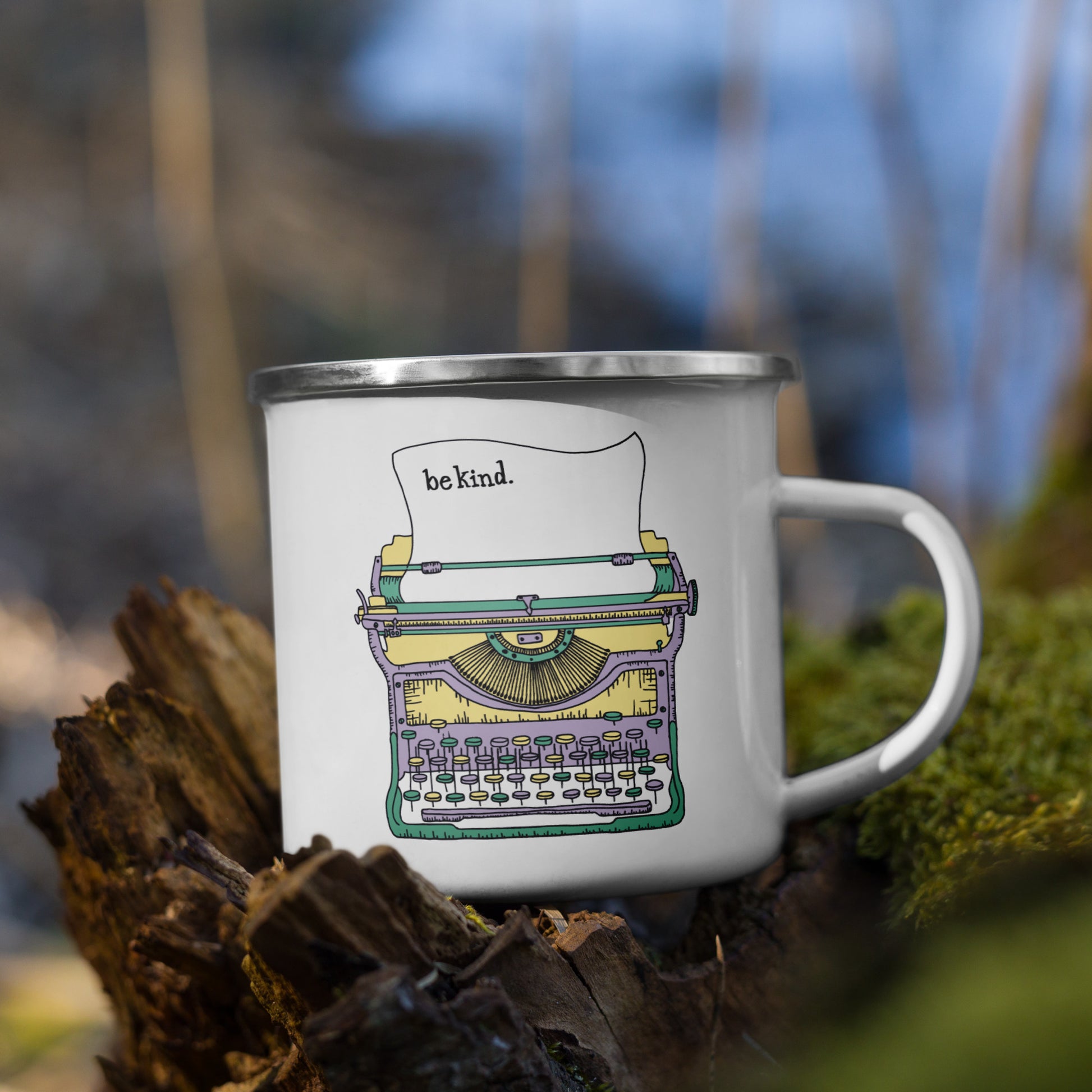 Typewriter | Enamel Mug.