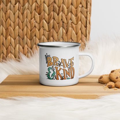 Brave & Kind | Enamel Mug