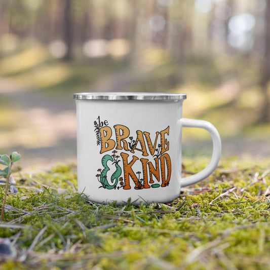 Brave & Kind | Enamel Mug