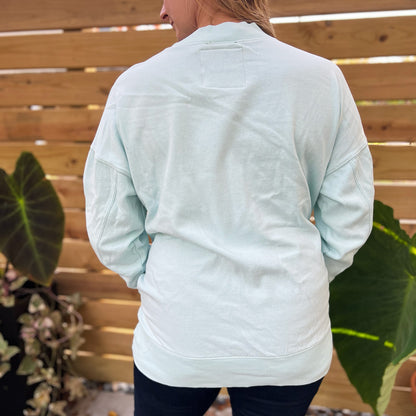 Protect Mother Nature | Light Blue Sweater | Large.