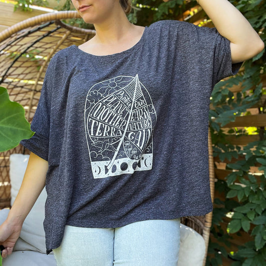 Protect Mother Nature | Gray Raglan Shirt | 2X