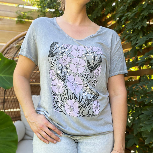 Wild & Free | Gray Tee | 2X