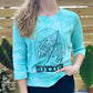 Protect Mother Nature | Green Tiedye 3/4 Sleeve | Medium