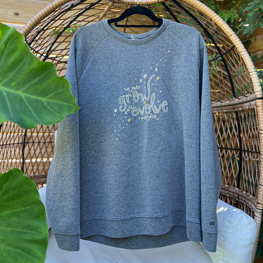 Grow & Evolve | Gray Sweatshirt | XL