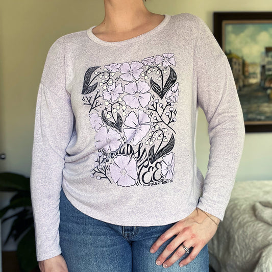 Wild & Free | Lilac Purple Long Sleeve | Small