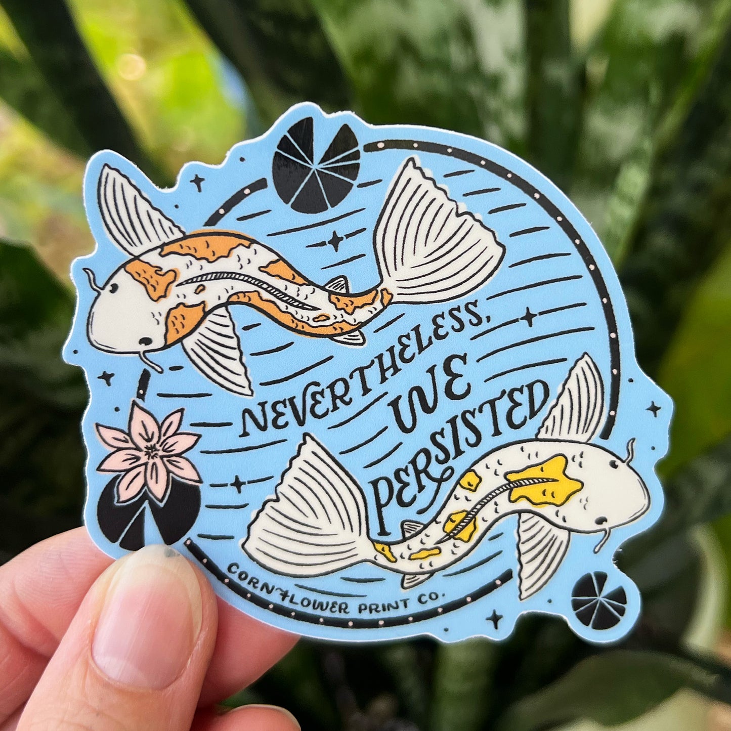 Sticker | Koi Fish Pond | Persistence