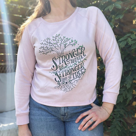 Strong Tree | Pink Long Sleeve | Medium