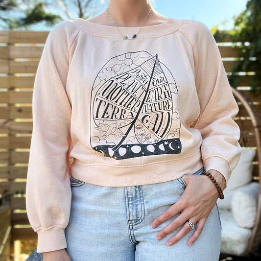 Protect Mother Nature | Pink Sweater | Large