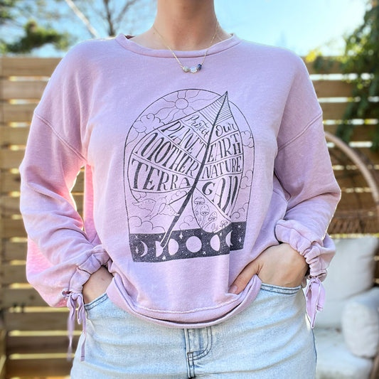 Protect Mother Nature | Pink Long Sleeve | Large