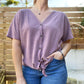 Protect Mother Nature | Purple Button Up Short Sleeve | X-Large