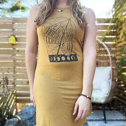 Protect Mother Nature | Mustard Dress | XS/Small
